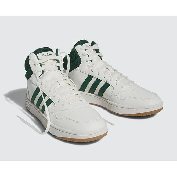 Adidas Hoops 3.0 Mid Mens White Green Basketball Style Shoes size 11 - Picture 7 of 7